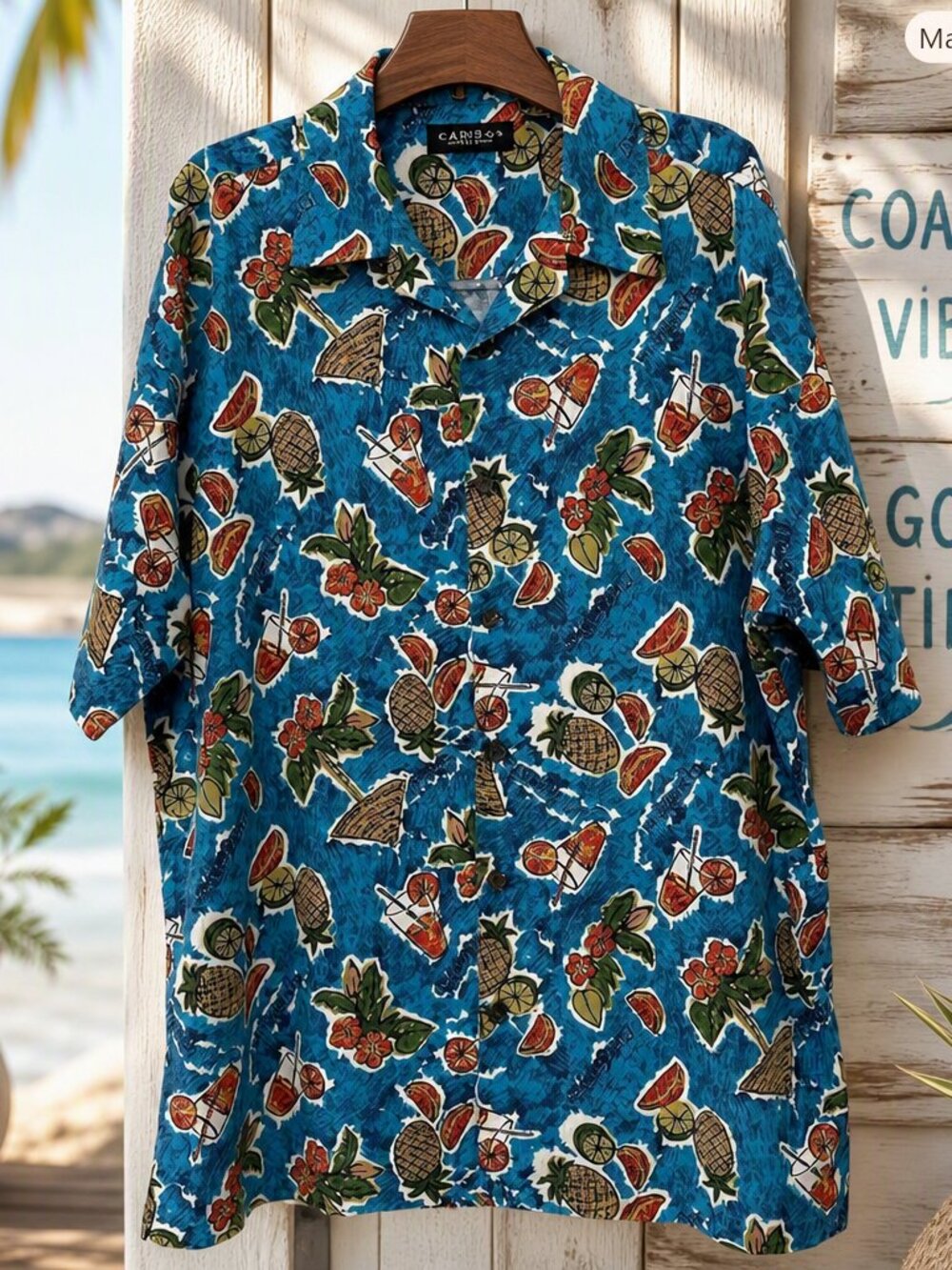 Cactus Black Label Hawaiian Shirt Size XXL